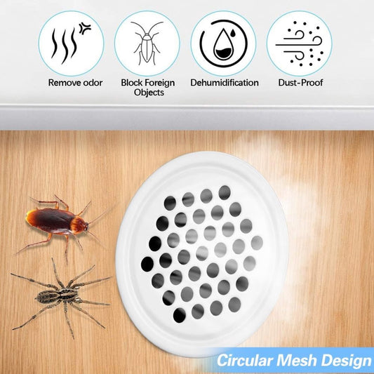20 pieces - ventilation grilles - 35mm - round ventilation grilles - stainless steel ventilation openings - V1188-MS101-02662-1