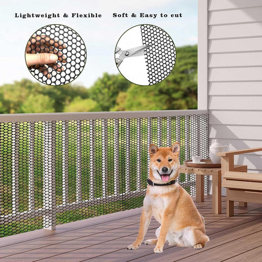 Plastic Fencing Net - 40 cm * 3 m - Chicken Wire - Cat Net - Dog Fencing - Bird Net - Pet Trap Net - Garden V1188-MS101-02663-1