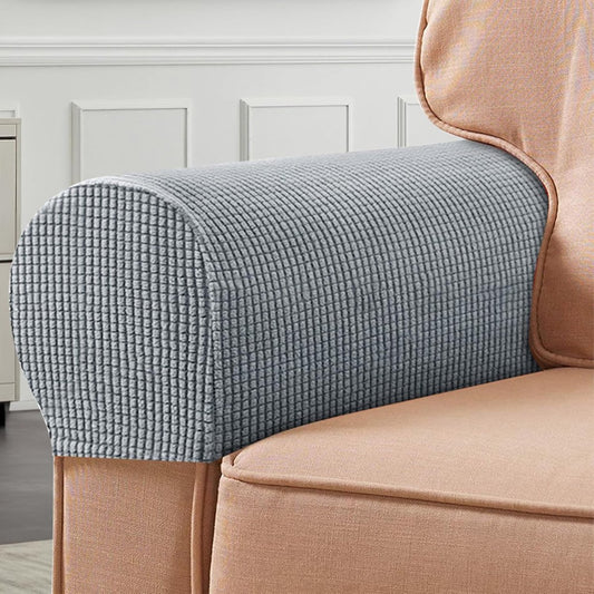 4 Pieces - Armrest Protection Covers - Protective Cover - Elastic Sofa Cover - Sofa Armrest Cover - Gloves V1188-MS101-02725-1