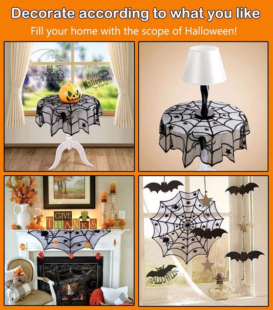 Tablecloth - 102 cm - Halloween tablecloth - table runner - round tablecloth - Halloween table decoration - V1188-MS101-02731-1