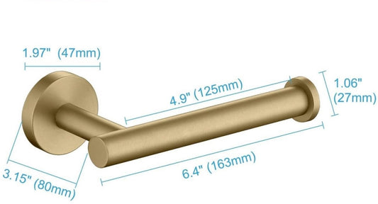 Wall-mounted toilet roll holder - Paper towel holder - waterproof - rustproof - 304 stainless steel toilet V1188-MS101-02742-1