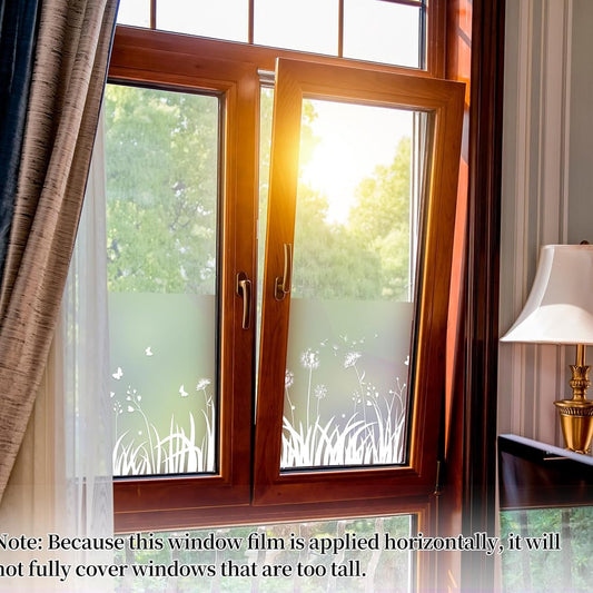Window Privacy Film - Window Film - Anti-Peek Window Film - Glueless Frosted Privacy Film - Self-Adhesive V1188-MS101-02791-1