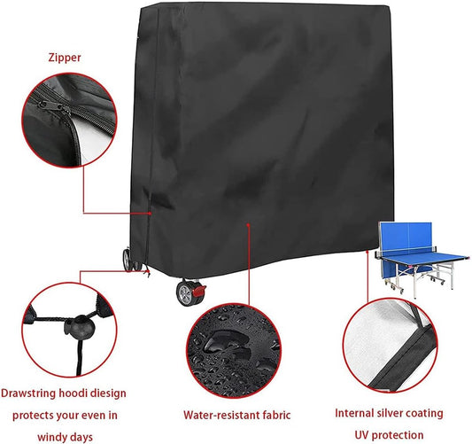 210D Waterproof Table Tennis Table Cover - Table Tennis Table Cover - Waterproof, windproof and UV-resistant V1188-MS101-02821-1