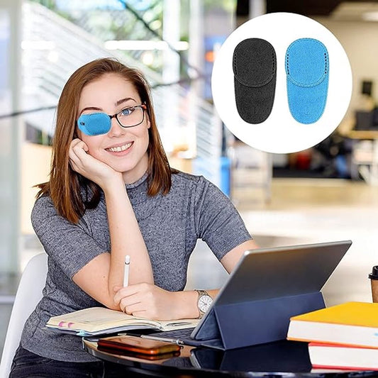 Pack of 12 Eye Patches for Glasses - Reusable Glasses Cases - Non-woven Fabric Eye Patches for Adults and V1188-MS101-02832-1