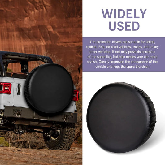 Tire cover - 14 inch - Tire covers - Spare tire cover - Tire dust cover - Spare wheel dust cover - Car tire V1188-MS101-02835-1