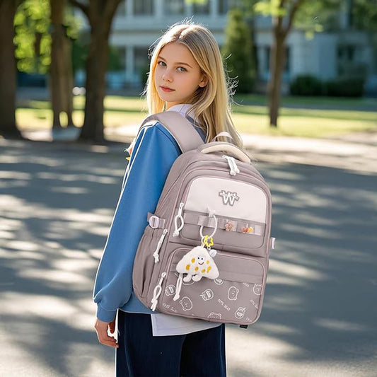 backpack - backpack for girls - Waterproof Girl Backpack - School backpack - boys' backpack - women's V1188-MS101-02857-1