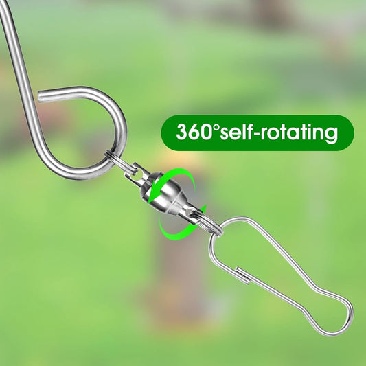 Set of 12 wind swivel hooks - Suitable for 360-degree hanging plants - Double 360-degree rotatability - Wind V1188-MS101-02862-1
