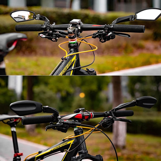 1 Pair Bicycle Mirror Ebike Rearview Mirror - Handlebar Bicycle Mirror - Bicycle Mirror - Safe Rearview V1188-MS101-02871-1