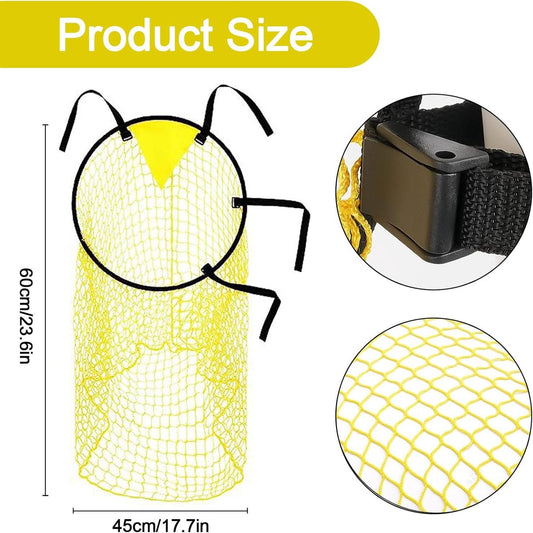 Football Net - Cross Target with Ball Net - Football Goal Net - Football Goal - Target Net - Training V1188-MS101-02906-1