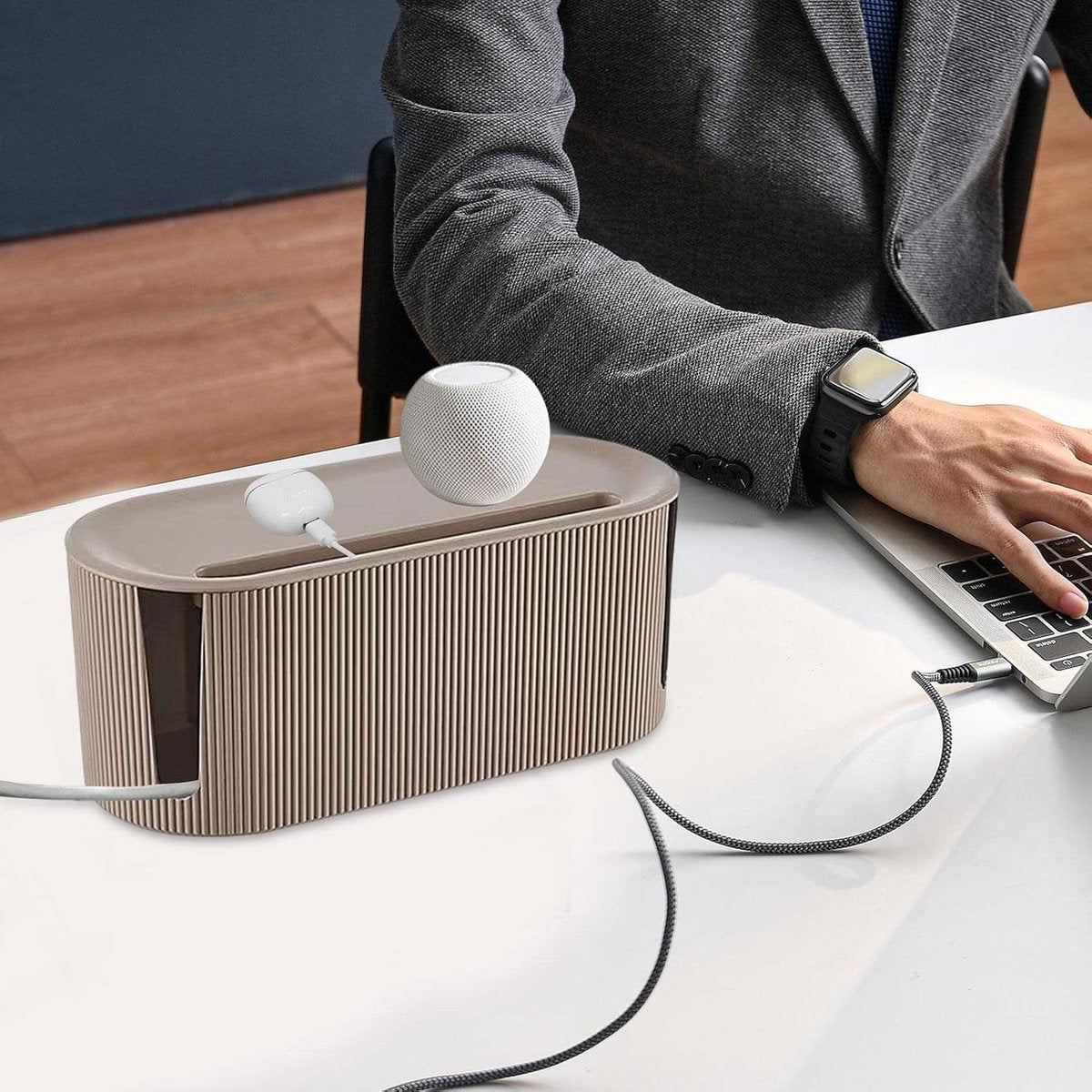 Cable management box - Cable cover box - Cable storage box - Cable storage - Cable management box - Cable V1188-MS101-02917-1