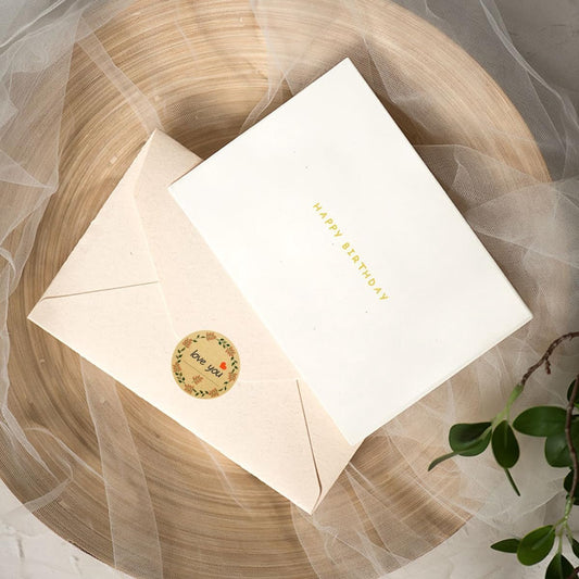 500 pieces - Labels - Jar Labels - jam labels - gift stickers - household labels - kraft paper stickers - V1188-MS101-02977-1