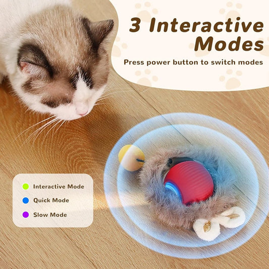 Cat Toys - Cat Balls - Interactive Cat Toy Ball - Cat Toys - Electric Toy Ball - Cat Toys - Automatically V1188-MS101-03000-1