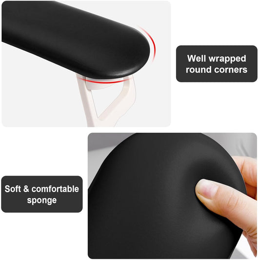 Nail Armrest - foldable - Nail Stylist Armrest - PU leather nail hand rest - with table mat - for nail V1188-MS101-03025-1