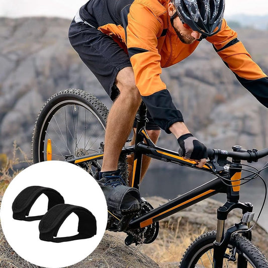 1 pair - Bicycle pedal straps - exercise bike pedal straps - adjustable pedal straps - universal bicycle V1188-MS101-03060-1