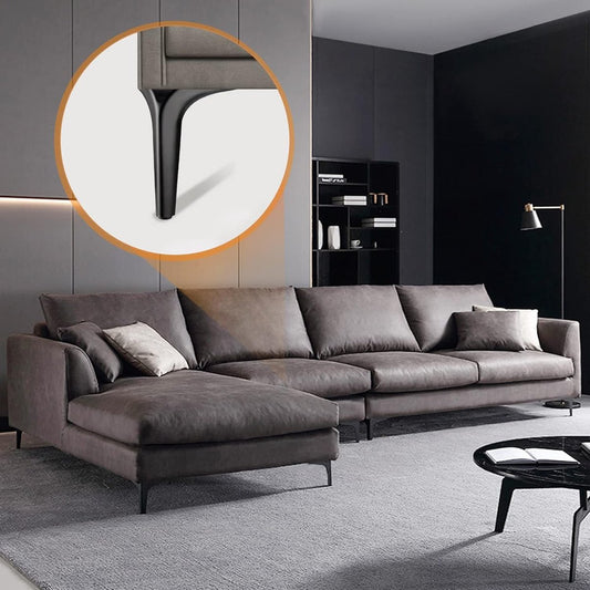 Set of 4 black furniture legs - furniture legs - triangular metal furniture legs - DIY coffee table legs - V1188-MS101-03072-1