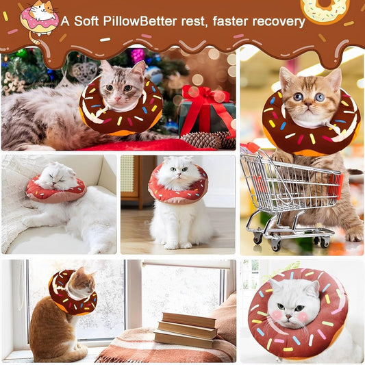 Cat collar - adjustable cat collar - adjustment range 17-26cm - vacuum packed - for after surgery - for small V1188-MS101-03184-1
