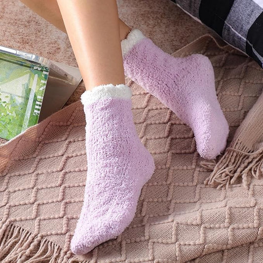 7 Pairs - Warm Winter Socks - socks - cartoon socks - Women's House Socks - Women's Fuzzy Socks - House Socks V1188-MS101-03186-1