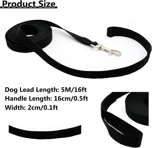 5m*2cm - Dog Leash - Dog Training Leash - Pet Leash - Waterproof - With wrist strap and 360 degrees carabiner V1188-MS101-03191-1