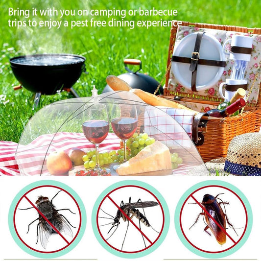 Fly Cover - 4 Pieces - Food Protection Covers - Fly Cover - Foldable - Pop-up Umbrella Net Tent - Cover - V1188-MS101-03201-1