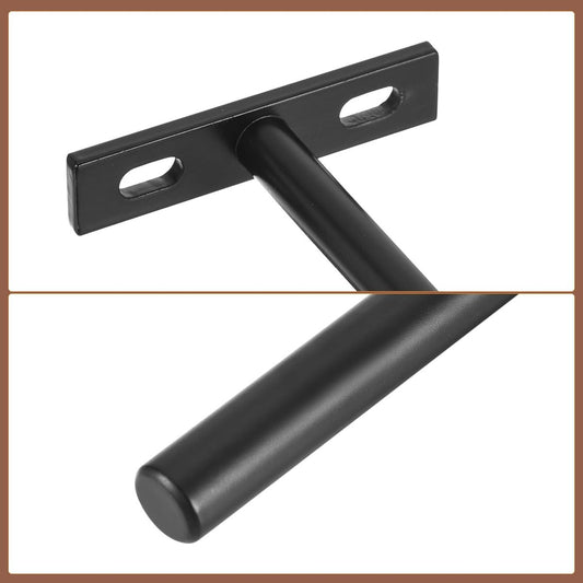 4 pieces - concealed floating shelf brackets - 3 inch - silver - shelves - floating shelf support brackets - V1188-MS101-03207-1