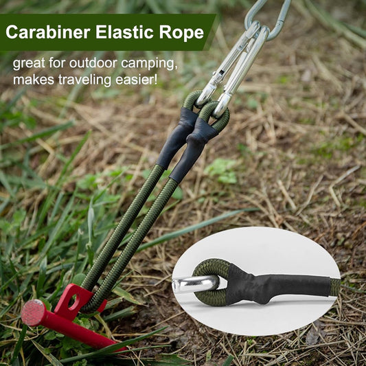 pieces - Elastic cord - with carabiner - 30 cm - Elastic luggage rope - Elastic bands - Luggage straps - V1188-MS101-03229-1