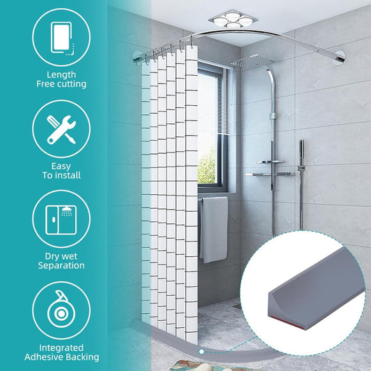 200*2*1.2 cm - Water-repellent strip - shower threshold - bendable waterproof strip - shower seal - kitchen V1188-MS101-03235-1