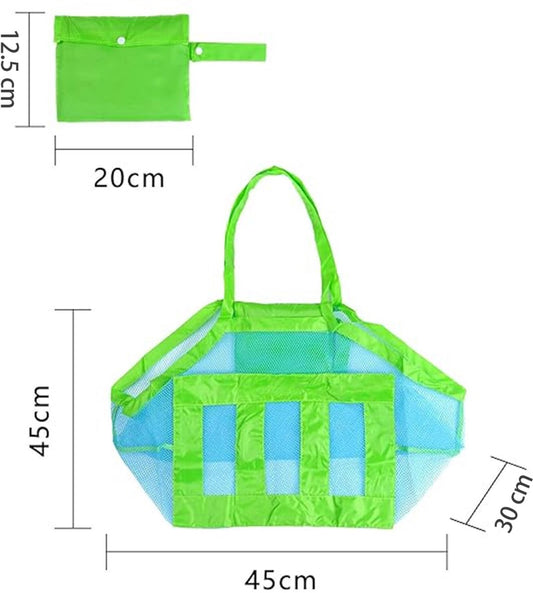 2 pieces - beach bag - 45*45*30 cm - mesh beach bag - lightweight beach bag - foldable storage bag - suitable V1188-MS101-03278-1