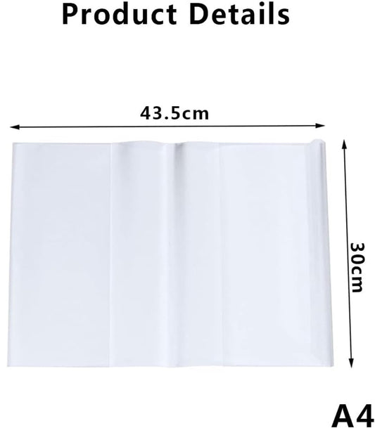 Book Sleeve - 10 pieces transparent A4 notebook cover - book cover - Book Sleeve - A4 book cover - Book V1188-MS101-03329-1