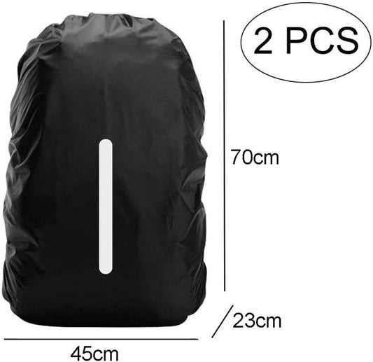 2 pieces - Backpack cover - Waterproof backpack cover - Waterproof rain cover for backpack - Waterproof rain V1188-MS101-03342-1