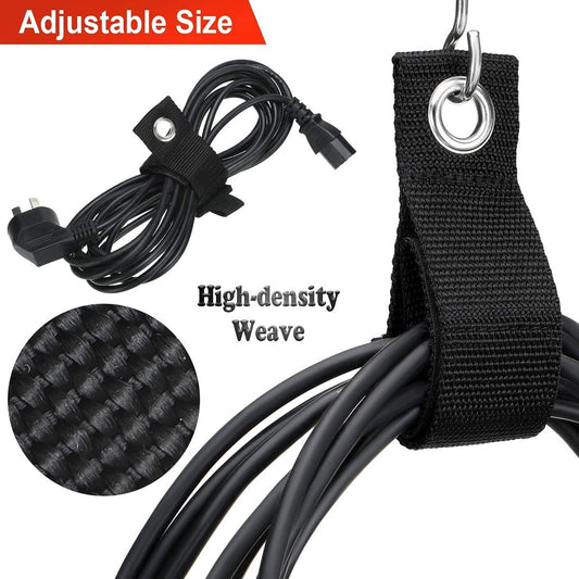 12 pieces - extension cord holder - sturdy storage straps - cable ties - cord storage holder - for hose, V1188-MS101-03347-1