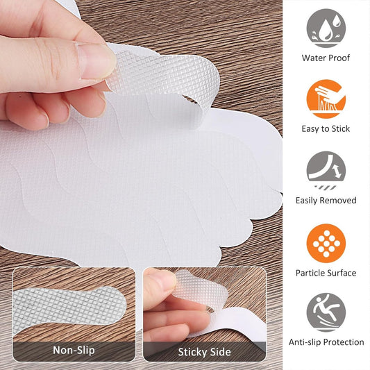 24 pieces - anti-slip stickers - 18*1.3cm - S-shape - anti-slip bath stickers - anti-slip shower stickers - V1188-MS101-03349-1