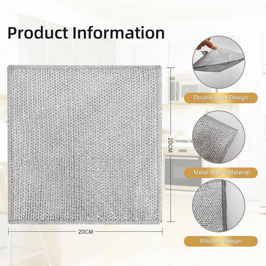 Multifunctional wire dishcloths (5 pieces) - Wire dishcloths - wire dishcloth - multifunctional anti-scratch V1188-MS101-03399-1