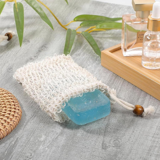 5 pieces - Soap bag - Drawstring bags Soap net - Sisal Soap bag - Soap Bar bag - Shampoo bar bag - Soap bar V1188-MS101-03441-1