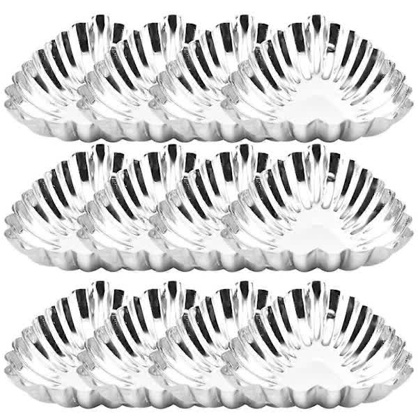 Stainless Steel Egg Molds 20 Pcs, Decorative Baking Molds, Muffin Molds, Kitchen Baking Tools V1188-NALH-15640