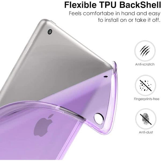 iPad Case 10.2 Inch Purple Soft Frosted Slim Cover with S compatible with iPad 9th 8th 7th Generation V1188-NATH-SP5-8068