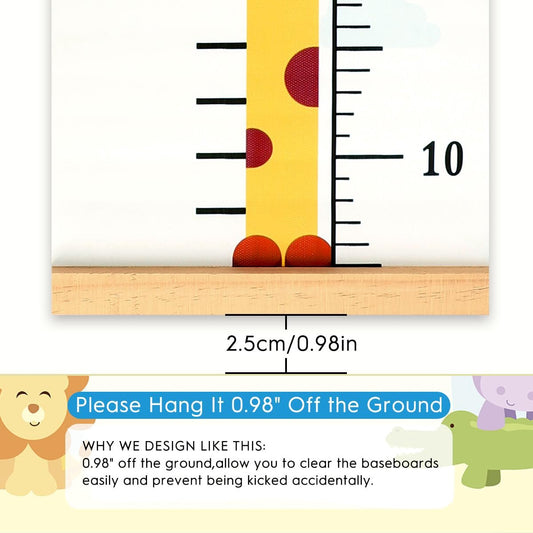 Children's measuring stick - Growth chart for children - Size gauge - 20*200 cm - Wall mounting - Decoration V1188-NK-BOL-162