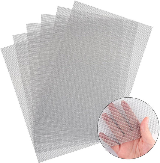 Sieve metal - 6 pieces - 30 x 21 cm - Insect net - 20 mesh - Fine mesh - Metal mesh - Insect mesh - Mouse V1188-NK-BOL-209