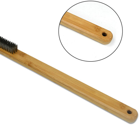 Pizza Stone Cleaning Brush - 57.5cm - Pizza Oven Brush - Barbecue Grill Cleaning Tool with Wooden Handle - V1188-NK-BOL-250