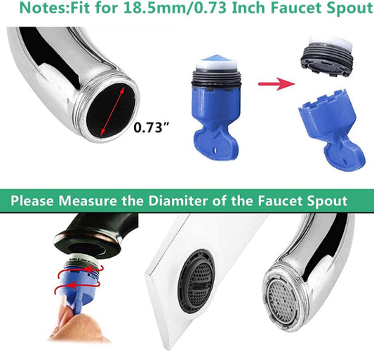 Set of 8 pieces - water-saving aerator - tap screen aerator - tap aerator - tap attachment - universal tap V1188-NK-BOL-266