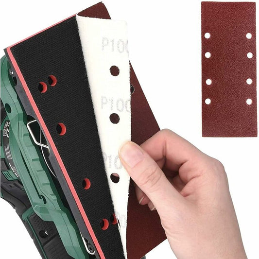 40 pieces - rectangular sandpaper - 60/80/120/240 - grit sandpaper for orbital sander - For wood and metal - V1188-NK-BOL-305