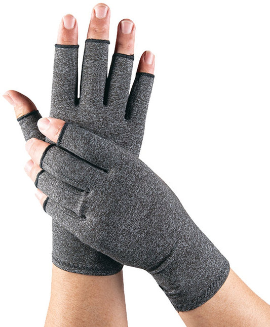 Pair - Fingerless Gloves - 22*17cm - Gray - Unisex - Cotton, Polyester, Spandex - Suitable for cycling, V1188-NK-BOL-316