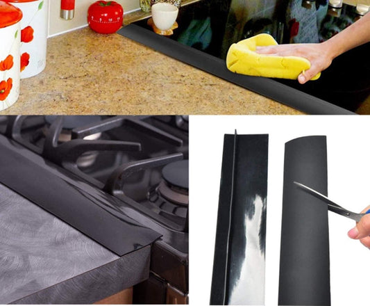Stove Sealing Strip - 2 Pieces - 63cm - Black - Kitchen Sealing Strip - Gap Fillers in Stoves and Countertops V1188-NK-BOL-321