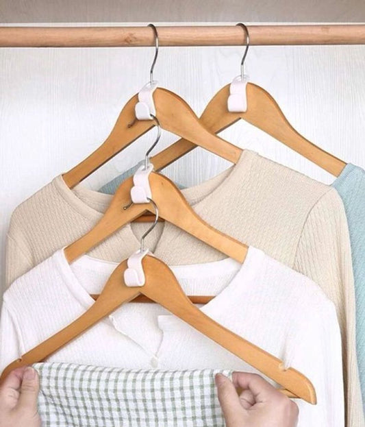 50 Pieces - Coat Hook - Hanger Connector Hooks - Coat Hook - Hanging Hooks - White - Hanger Extension Clips - V1188-NK-BOL-336