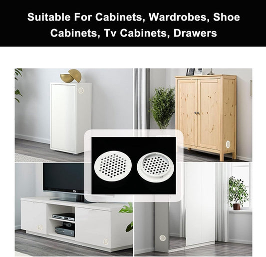 Ventilation grille - 20 pieces - 35mm - Round air grilles - Stainless steel - Ventilation holes - For V1188-NK-BOL-348