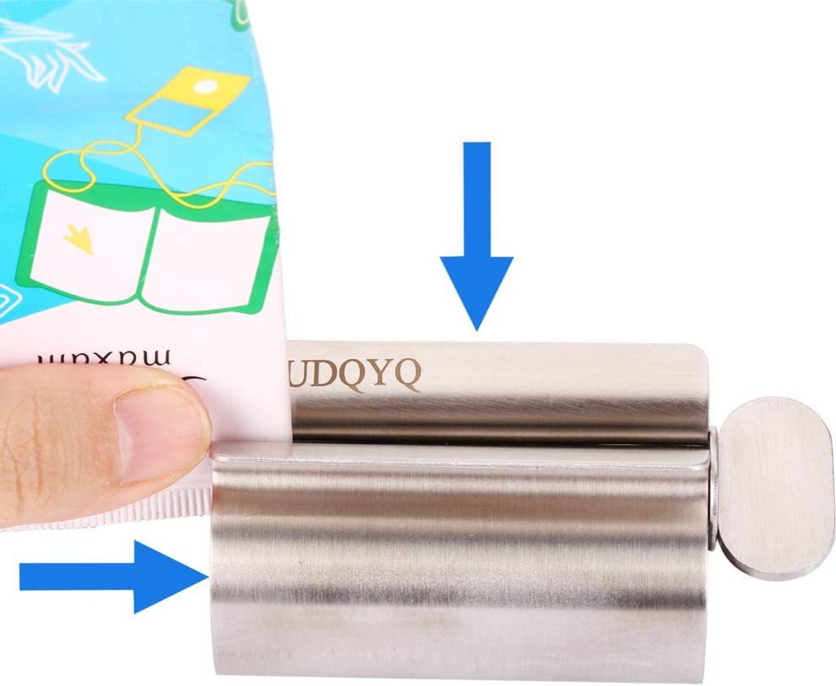 Stainless steel tube squeezer - Tube squeezer for toothpaste and cosmetics - 2 pieces V1188-NK-BOL-39