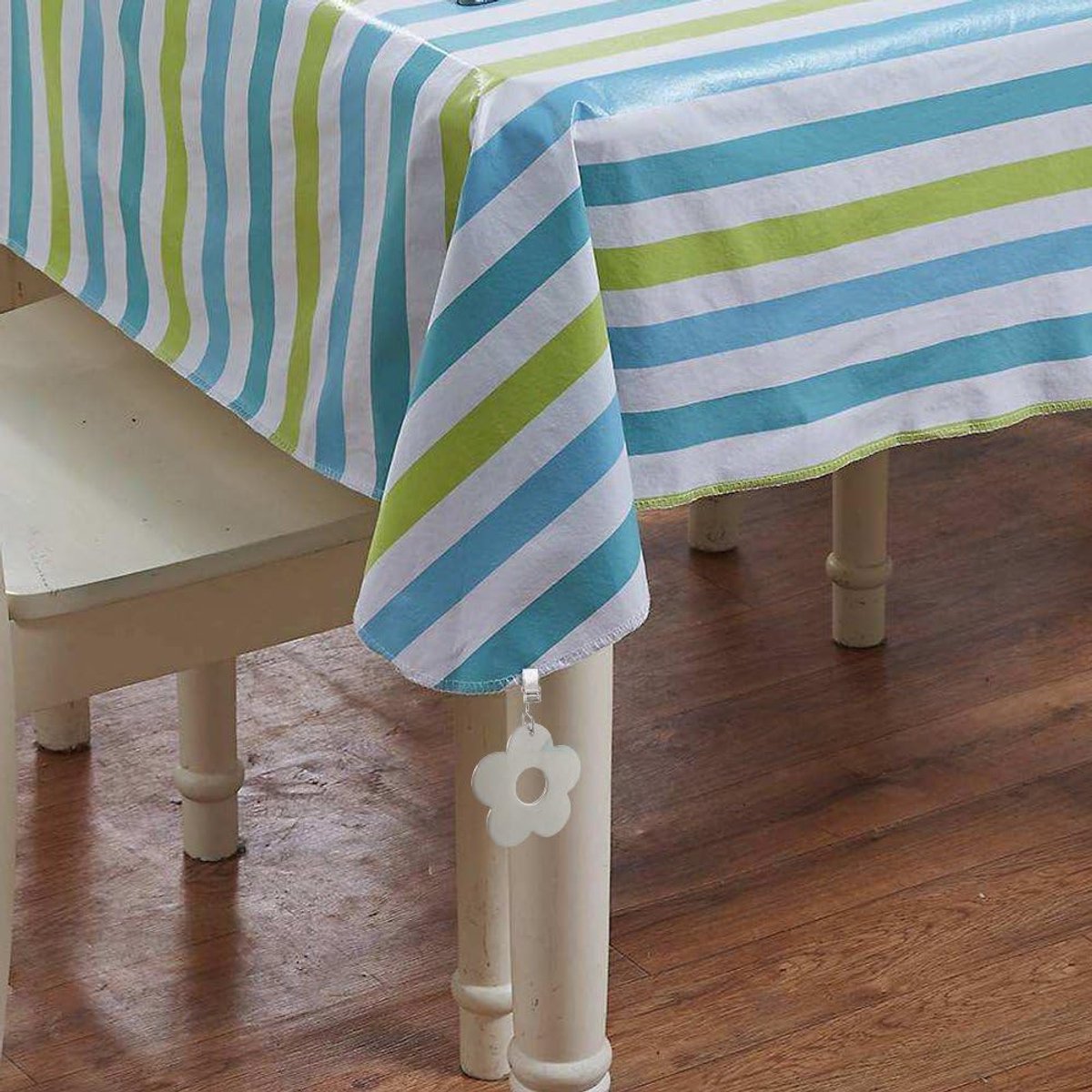 Table Weights - 4 pieces - Heavy Tablecloth Weights - Stainless Steel - Tablecloth Weights - Flowers V1188-NK-BOL-433