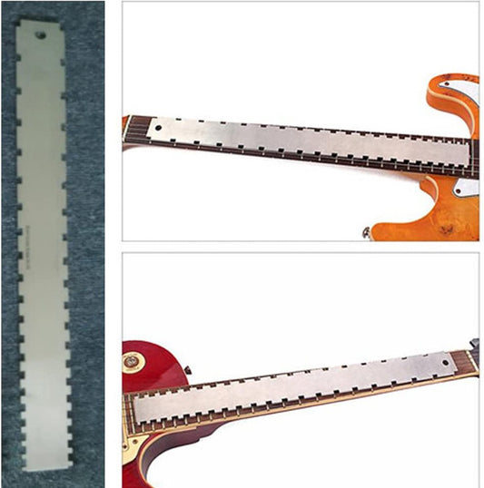 Guitar Neck Notched Straight Edge Luthiers Tool, Notched Fretboard Straight Edge Luthiers Measuring Tool for V1188-NK-BOL-486