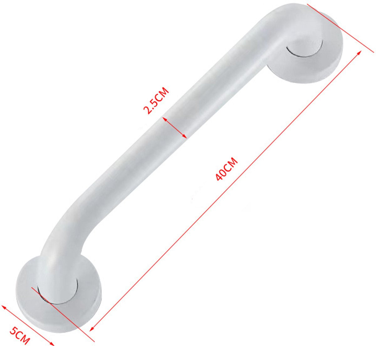 Toilet support rail - bath support - shower support - Grab rail wall support for bathroom, shower, toilet - V1188-NK-BOL-510