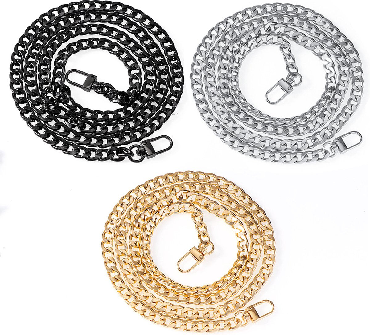 Pieces - Metal Chain - Chain - Bag Strap Chain - Bag Strap - Shoulder Strap - Handbag Strap - Bag Belt - V1188-NK-BOL-573