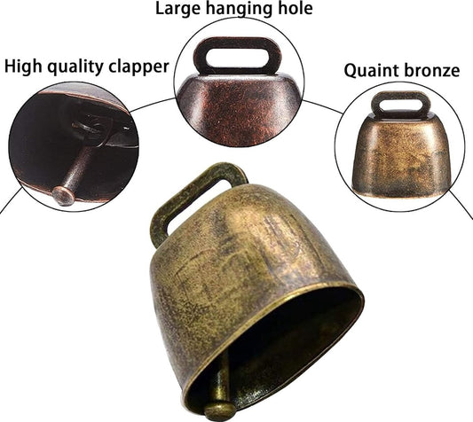 10 Pieces - Cowbell - Cowbells - Decorative Cowbells - Farm - Bell - Grazing Cowbell - Metal Cow Bell Bells - V1188-NK-BOL-584